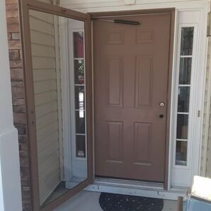 Entry Door Painting in Lawrenceville, GA (2)